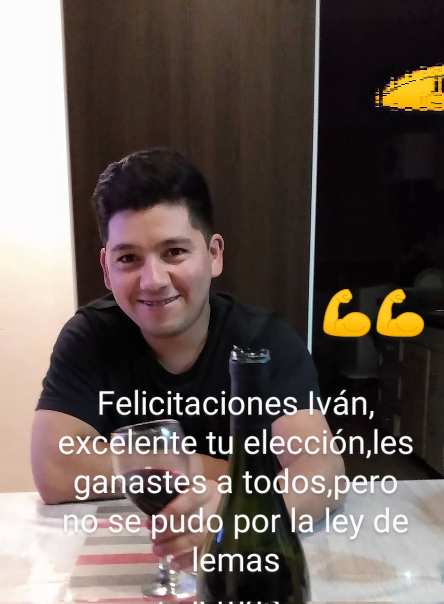 trapicuervo's tweet photo. Felicitaciones @IvanEdgarGil ,les ganastes bien a todos pero por la ley de lema no alcanzo,💪💪 muy digna tu elección https://t.co/zpkK6yDDP9