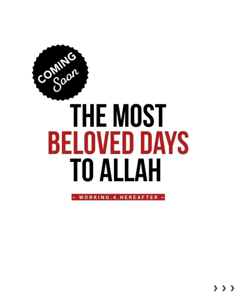 The Most Beloved Days To Allah...

THREAD