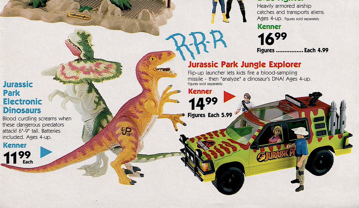 RetroNewsNow on Twitter "1993 Toys R Us Catalog — ‘Jurassic Park