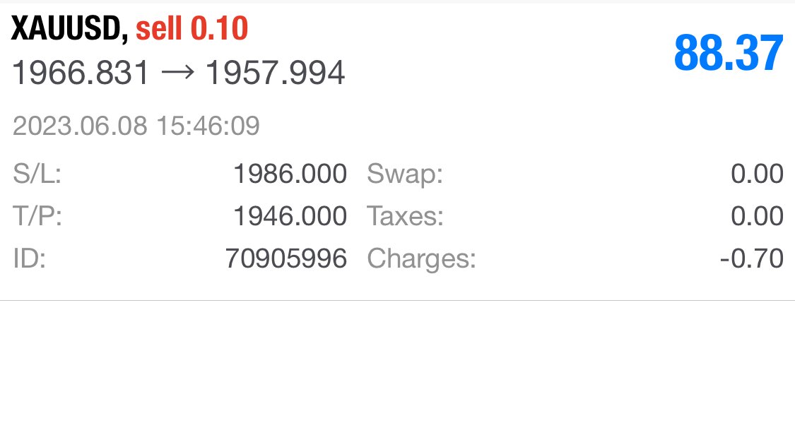SignalFactory24's tweet photo. Now we have 1 positions.
See pic👇

今ポジションは1つです。
画像を参照👇

▼We will distribute "Free" Forex trading signals. 
"無料"のFX売買シグナルを配信していきます。
--
#いいねした人全員にフォローする
#FX #forex #EA
#forextrading
#投資 #FXsignals
#海外FX #BTC #FXトレード https://t.co/NQyOdFziAk