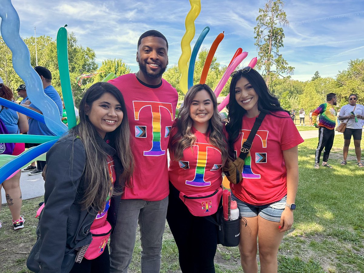 More pictures from todays event! So much fun representing with T-Mobile at Sacramentos Pride Parade!