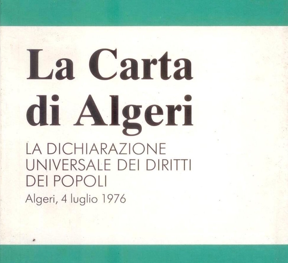 L' Algeria riscopra l'importanza della "Carta di Algeri" : anche nei confronti dei migranti...