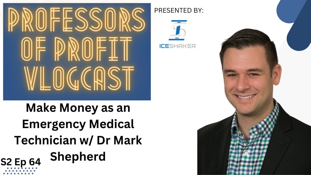 PTEducator's tweet photo. Think you could hack it as an #EMT ? Think you could do it as a student to make some extra cash as a #sidegig ? @ShepDPT comes on the #ProfessorsOfProfit #Vlogcast to talk about the benefits and how tos of becoming an EMT #SideHustle #SideBusiness #StudentLoans https://t.co/e5HefRIw0S