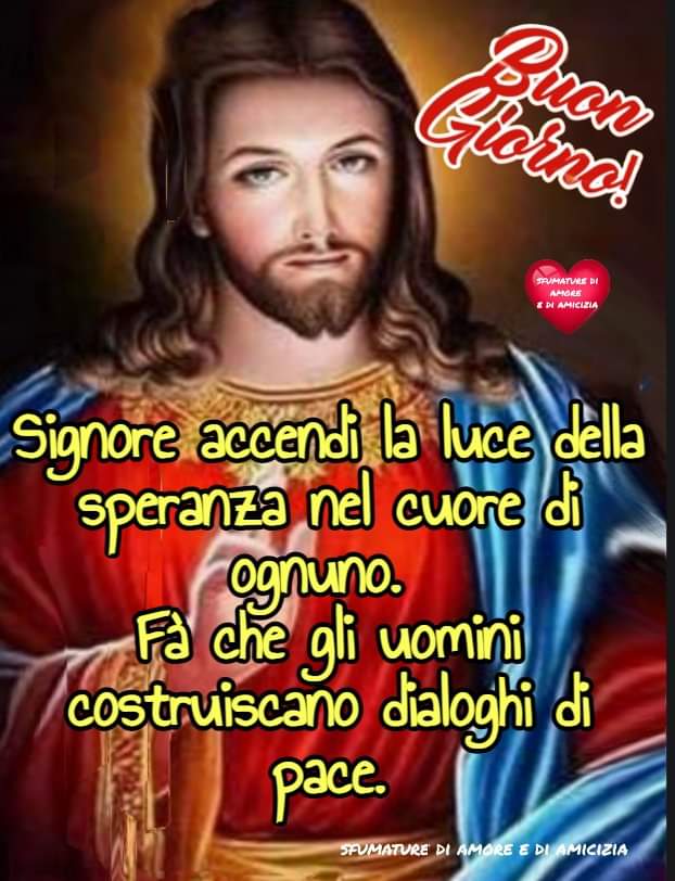 ♥️♥️♥️🌈☮️♥️♥️♥️Ciao Gesù Abbracciaci sempre più