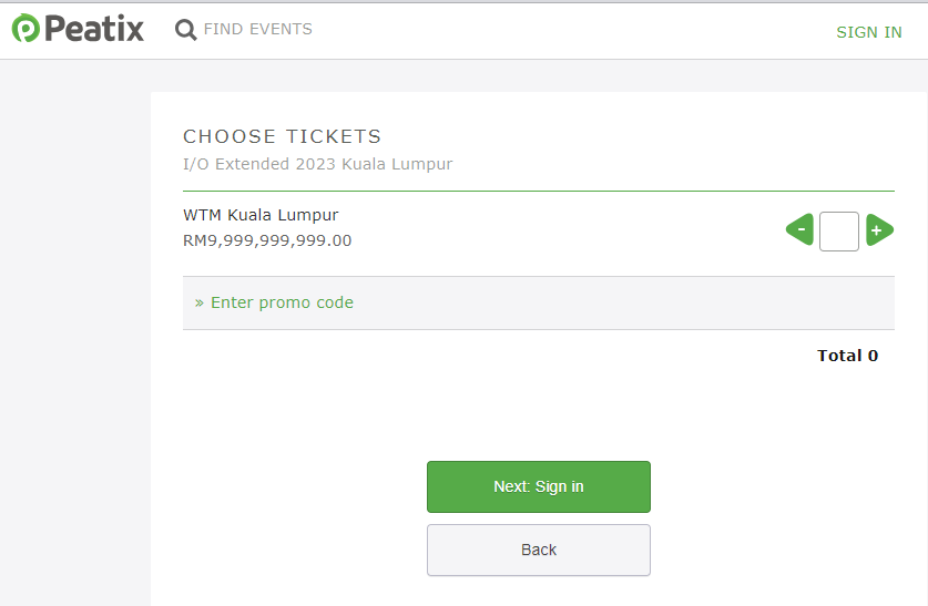 Google I/O Extended 2023 Malaysia tickets sold out in 10 mins. Only if you have RM 9 Billion+, then can buy a special ticket. 😆