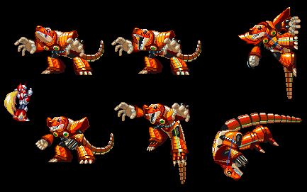 Cheesburgr's tweet photo. @Dinorexposting OK!
So

if we have Zero standing upright here, his height comes to 51 pixels to the top of his head

Mattrex comes to approximately
head, 17
torso to hips, 43
thigh, 11
shin/foot, 30

which come to 101 pixels
making him approximately twice Zero's height https://t.co/ofgxZSf65p