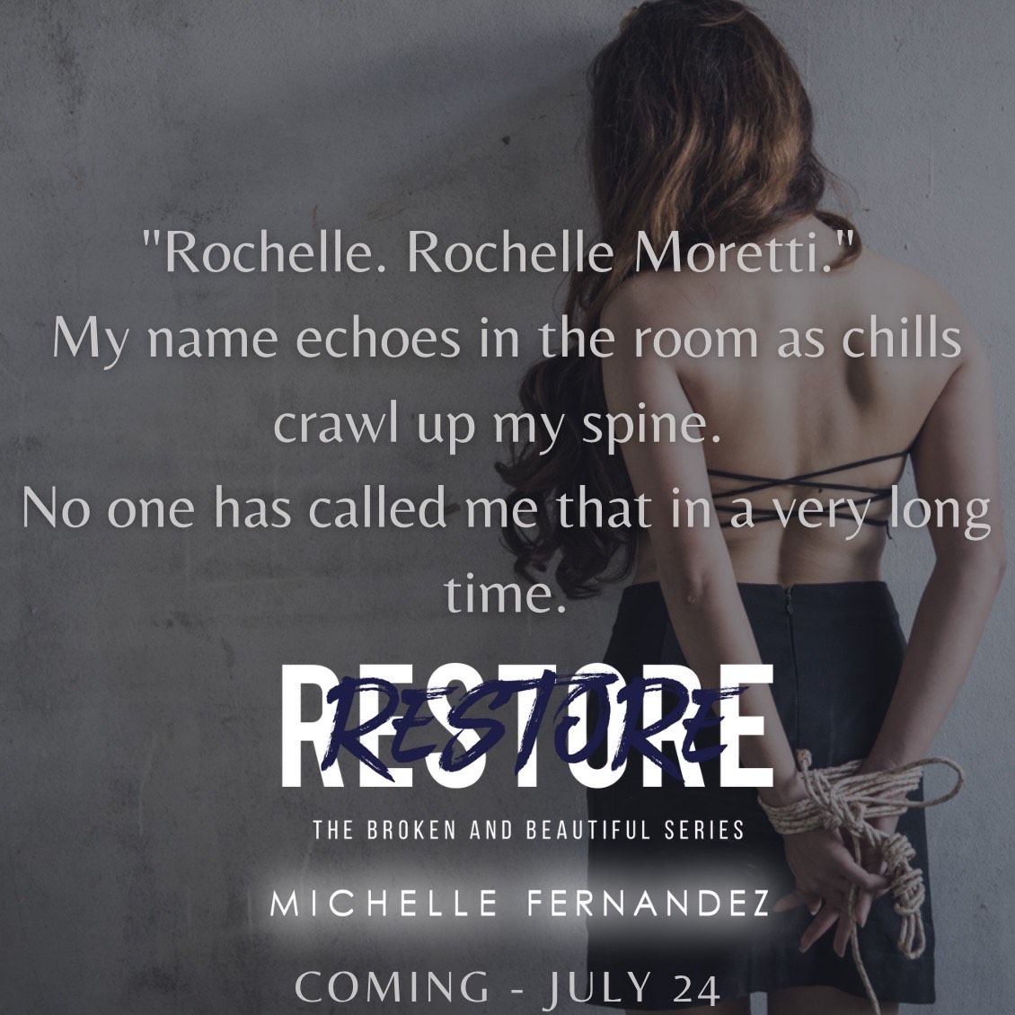 DS_Promotions1's tweet photo. Preorder 99c S*A*L*E #99c #preorder Restore by
@michellef_books
is coming 07.24 #Romance #bodyguardromance #boxer #security #markedman #enemiestolovers #michellefernandez #dsbookpromotions Hosted by
@ds_promotions1
Preorder https://t.co/hg9XgLVJMs https://t.co/YIO1pRiQ58