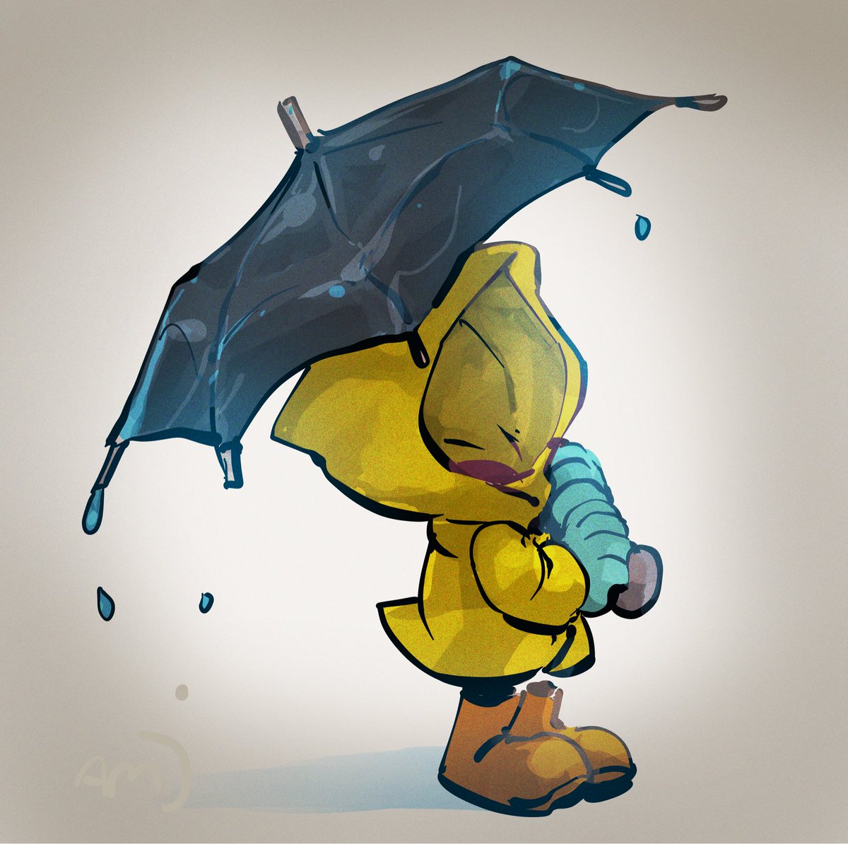 「雨」|アム℃のイラスト