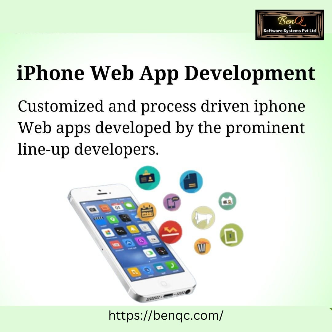 'Maximize your reach and tap into the vast iPhone user base with a cutting-edge web app.'#iOSAppDevelopment
#WebAppDevelopment
#MobileWebApps
#iPhoneApps
#DigitalTransformation
#UserExperience
#MobileStrategy
#benqcsoftwaresystems