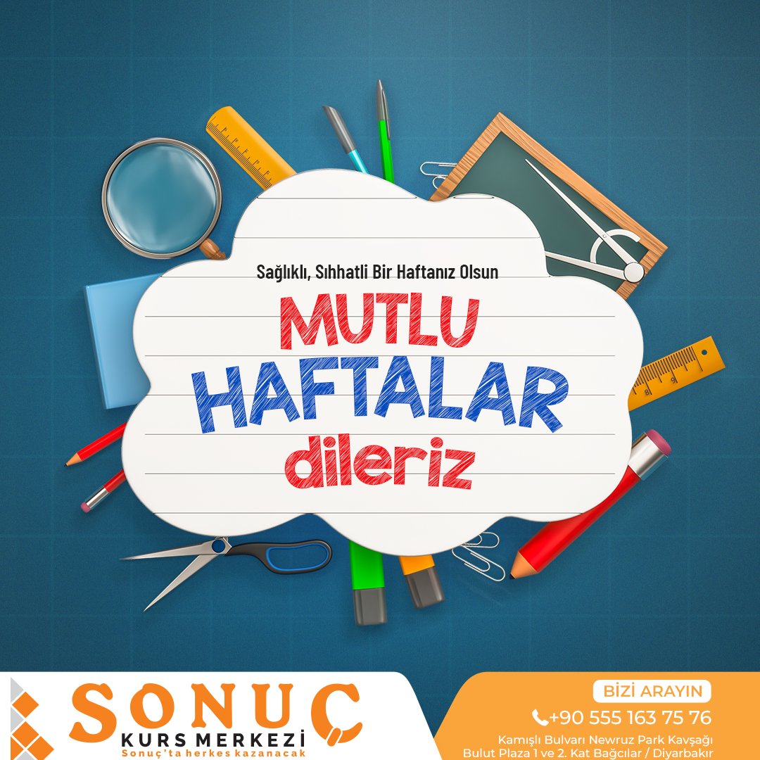 Mutlu Haftalar...
#diyarbakır #kursmerkezi #diyarbakırkurs #LGS #ayt #tyt #2023sınav #başarı #eğitim #sonuçkursmerkezi #matematiksınıfları #matematiksınıfı #matematik #mat1 #mat2 #geometri #denemesınavı #doğruseçim #yks2023 #YKS2024 #LGS2024