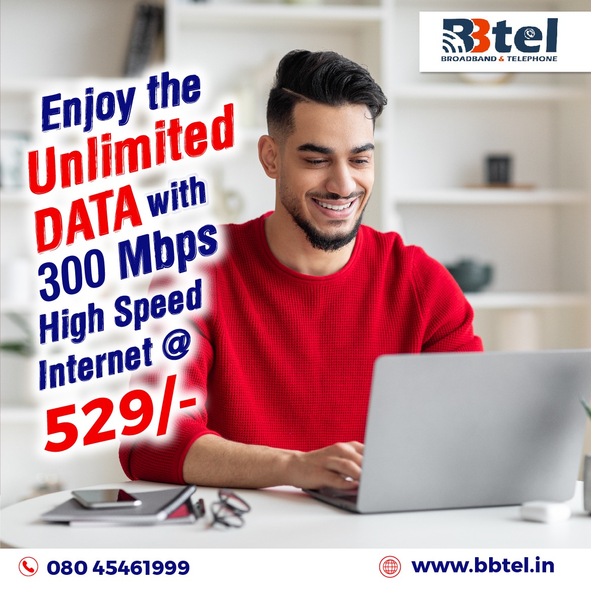 Enjoy the Unlimited Data with 300Mbps High speed Internet @ 529/-*.......
.
.
#broadband #WIFI #internetserviceprovider #HighSpeedInternet #fiber  #fastinternet  #InternetConnection #speed #serviceprovider #BroadbandForAll #bangaloreinternet #HighSpeedInternet #internetandservice