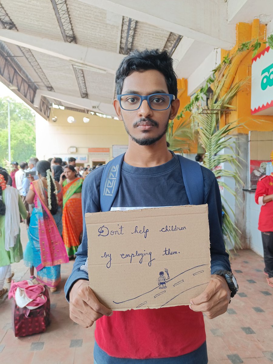 NaramKeshav's tweet photo. Any kind of labour snatches away childhood and a bright future from children
Report child labour cases on https://t.co/XhRjZCrKea
#NoChildLabour #ChildLabourEndsChildhood #SayNoToChildLabour #AntiChildLabourDay #LearnNotEarn 
#StandAgainstChildLabour #ChildLabourFree https://t.co/O1jZm3G9lq