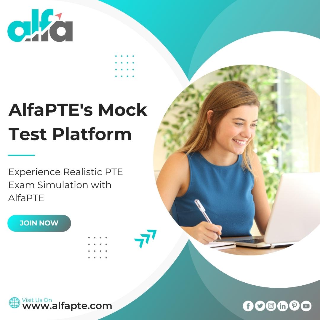 Experience Realistic PTE Exam Simulation with AlfaPTE's Mock Test Platform

💻 Check @ cutt.ly/N6kZ1qm
📲Chat with us on WhatsApp: +61 470 260 221

#PTETips #PTEExamPreparation #PTEMockTest #PTEOnlineCoaching #PTETest #EnglishTest #PTEExam #LearningPlatform #AlfaPTE