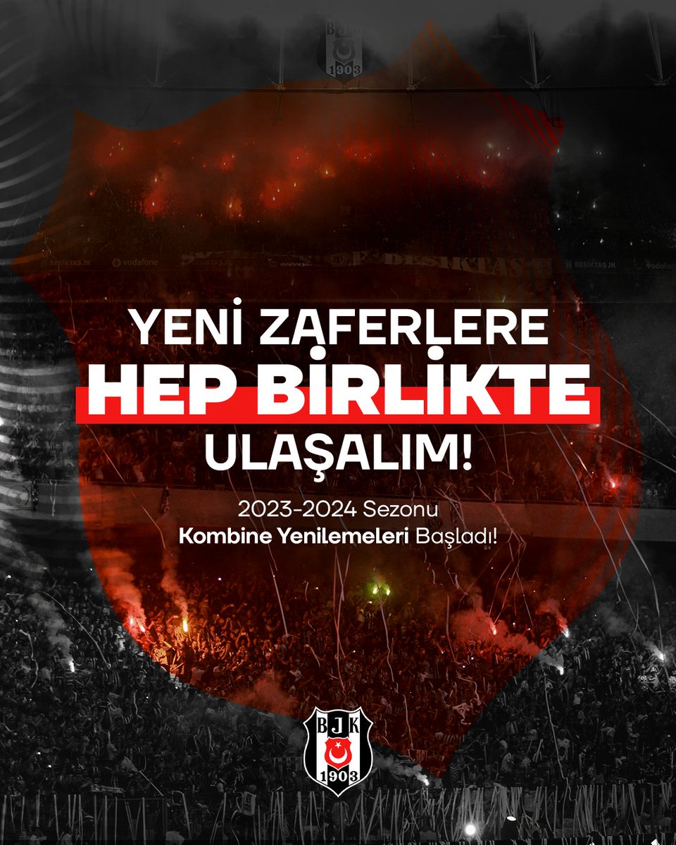 2023-2024 Sezonu Kombine Yenileme Dönemi Başladı.

Kombineni yenile, yeni sezonda da Beşiktaş'ın yanında ol. 🦅

#SensizOlmaz

🎟 passo.com.tr/tr/besiktas-20…