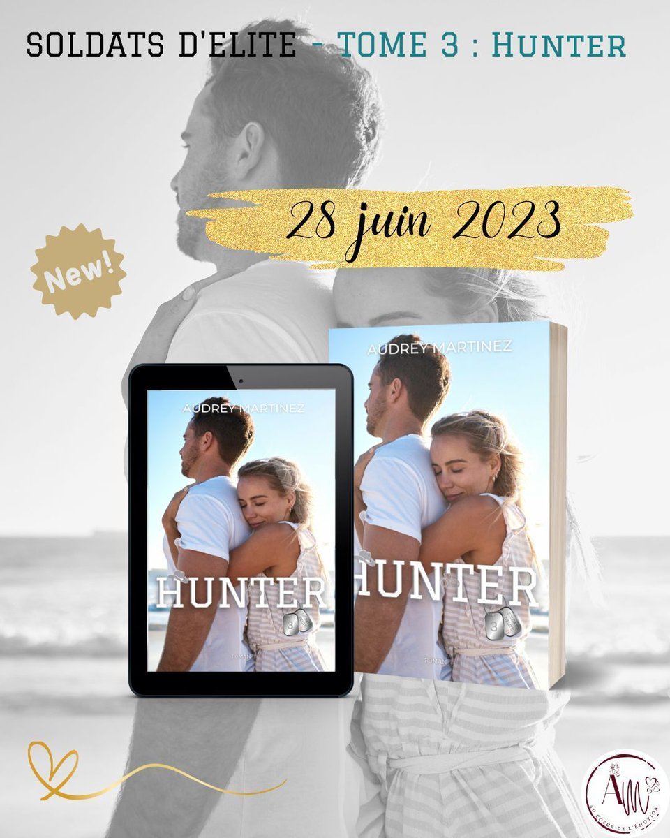 🌸 SAVE THE DATE!

Hunter arrive bientôt chez toi! 

Une histoire émouvante.
Un couple fusionnel.
Un début chaotique.
De l'amour, de l'amour, de l'amour et une bonne dose d'amitié!

☀️ RDV le 28 juin pour retrouver ton unité d'élite préférée.

#romance #romancemilitaire