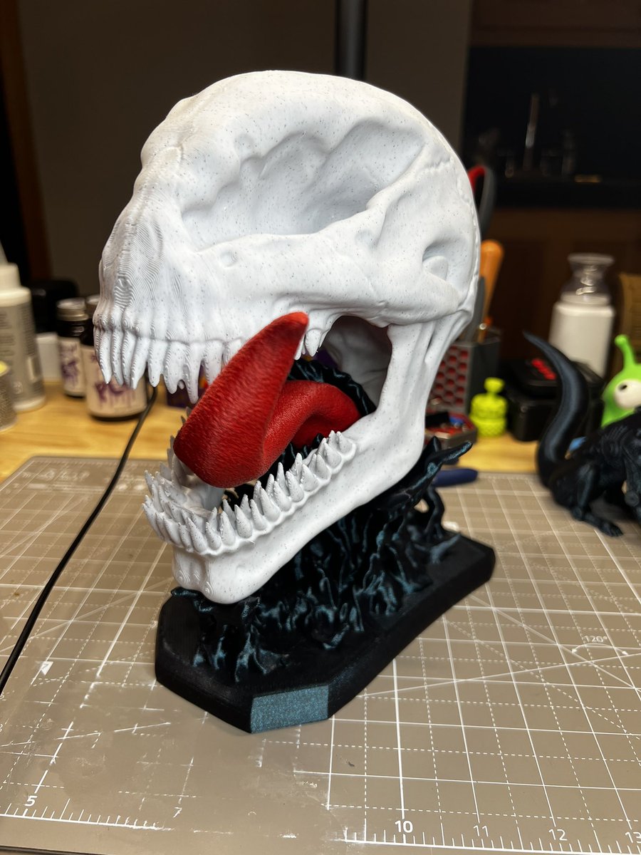 Forgot to post this Venom Skull! 🔥 

#FDM #3dprinted #Spiderman