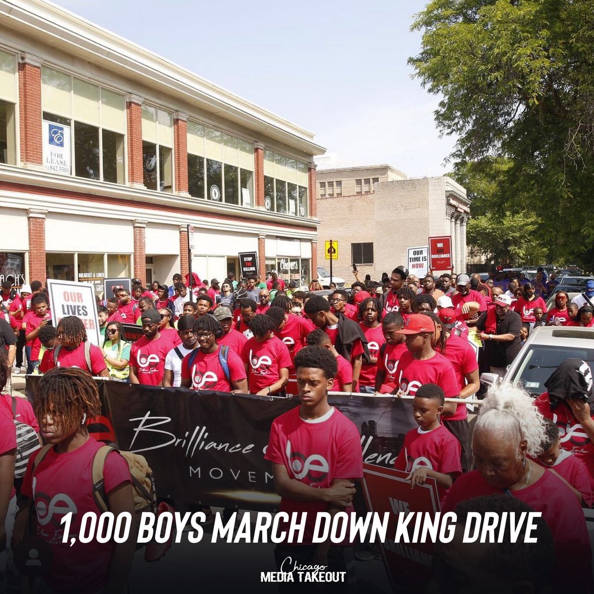 Chicago 1,000 Brilliance and Excellence Boys and Young Men March led by members of <a href="/champsmentoring/">CHAMPS MALE MENTORING</a> and <a href="/bemovement/">BE</a>