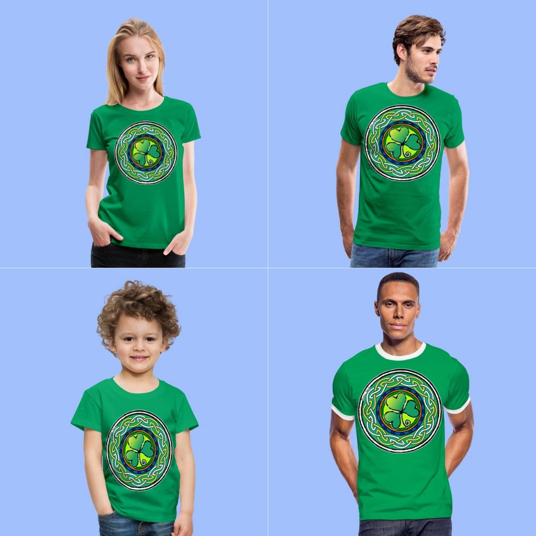 Irish shamrock
▶️breizhkorser.myspreadshop.fr/irish+shamrock…

#tshirts #apparels #trefle #clover #Irlande #Ireland  #saintpatrick #stpatricksday #motifceltique #celticdesign #vetements #ideecadeau #giftideas #style #accessoires #decoration #accessories #homedecor #ete #summer