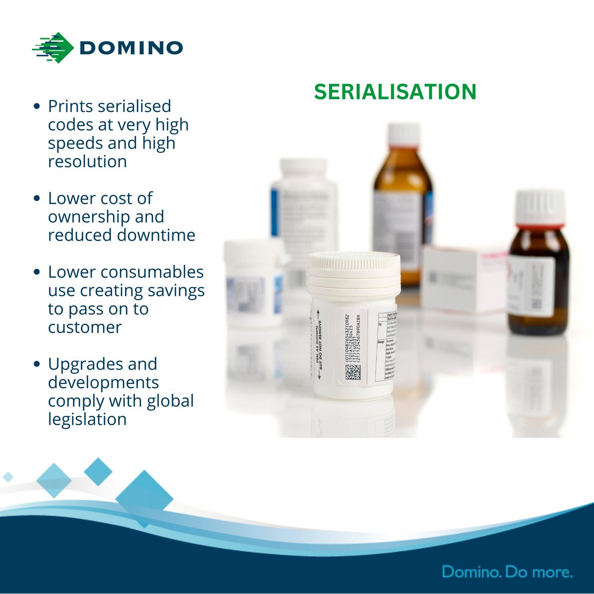 DominoIndia's tweet image. #Serialisation requirements are becoming increasingly critical…
Luckily, our range of printers is able to handle unique codes at speed - without duplication ✔️
Learn how we are making compliance simple: bit.ly/3p1bsRB
#CodingAndMarking #Traceability #Manufacturing