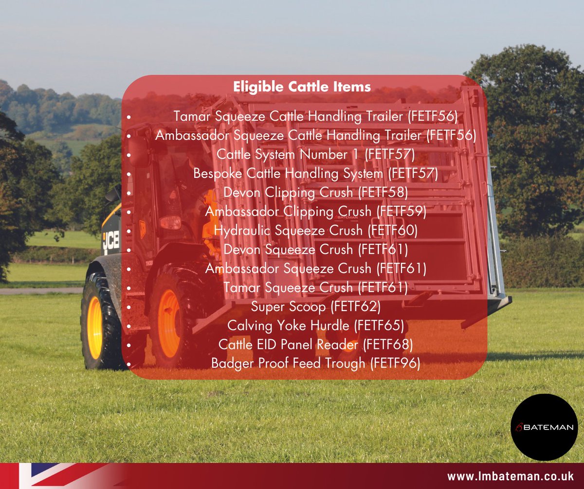 LMBateman79's tweet photo. Last few days to apply for the Farm Equipment and Technology Grant ๐ฎ๐
Here is a reminder of the #LMBateman equipment that is eligible โฌ๏ธ https://t.co/gWsWCPnX9Q