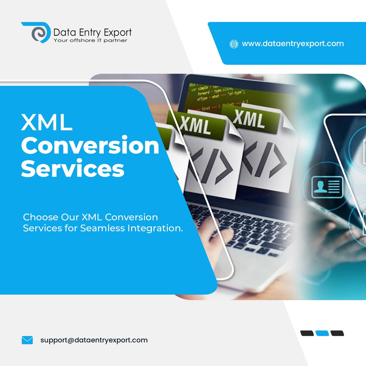 dataentryexport's tweet photo. Looking for a reliable and cost-effective way to convert your data into XML format? Our XML Conversion Services make it possible!
Read more: https://t.co/hozsK7tf01
Email us: support@dataentryexport.com
#xmlconversion #dataconversion #XML #business #DataInsights https://t.co/qN7RzX9sna