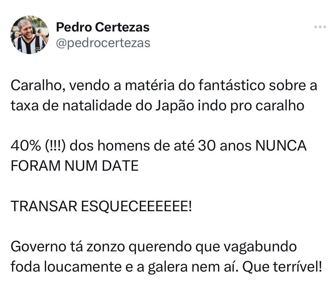 Pedro Certezas on X: Vagabundo tá perdendo a linha já   / X