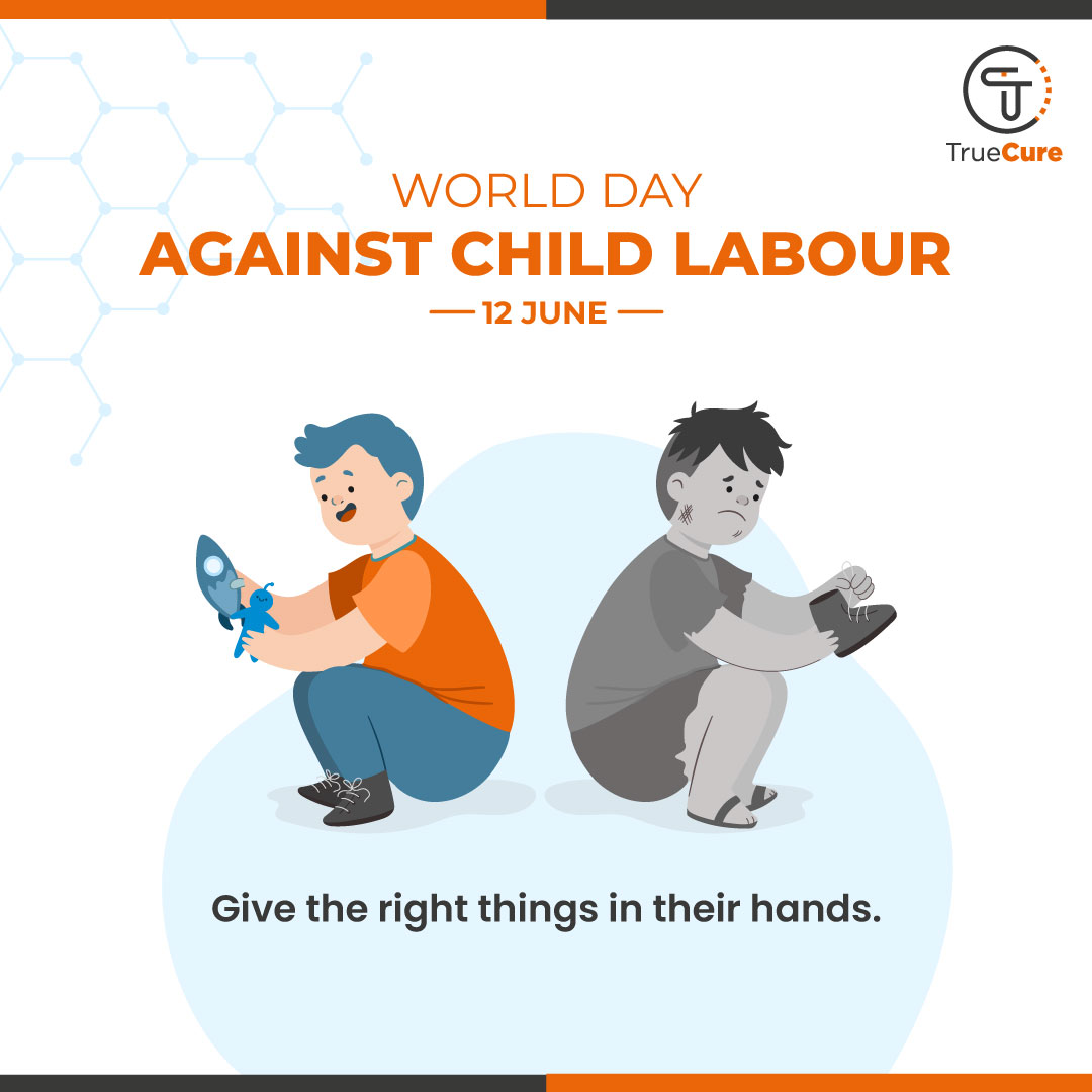 🌍✋ Say NO to Child labor! On #WorldDayAgainstChildLabour, let's unite to protect our future generation. Every child deserves a childhood filled with love, education, and dreams. 🎈📚💫

#EndChildLabourNow #ChildrenDeserveEducation #ChildhoodMatters #StopExploitation #TrueCure
