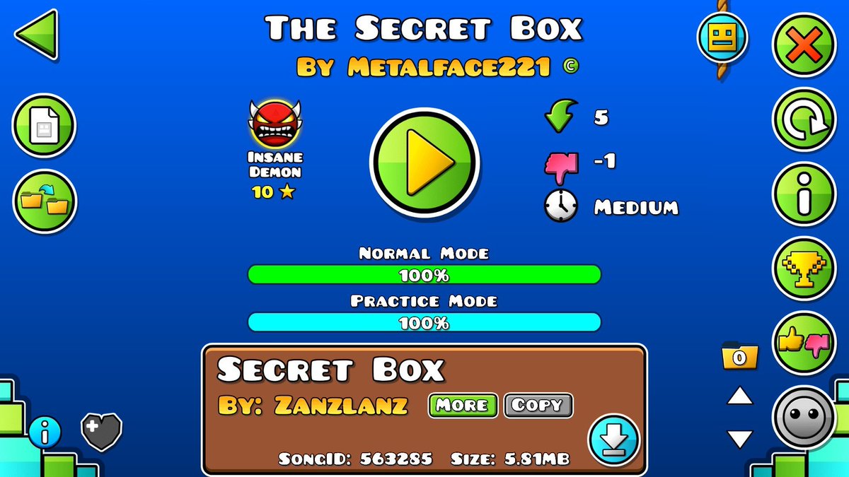 geometry_facts's tweet photo. "The Secret Box" by Metalface221 was actually rated while being unlisted, hence why it was called The Secret Box but was later uploaded publicly. https://t.co/a0VqgorTrd