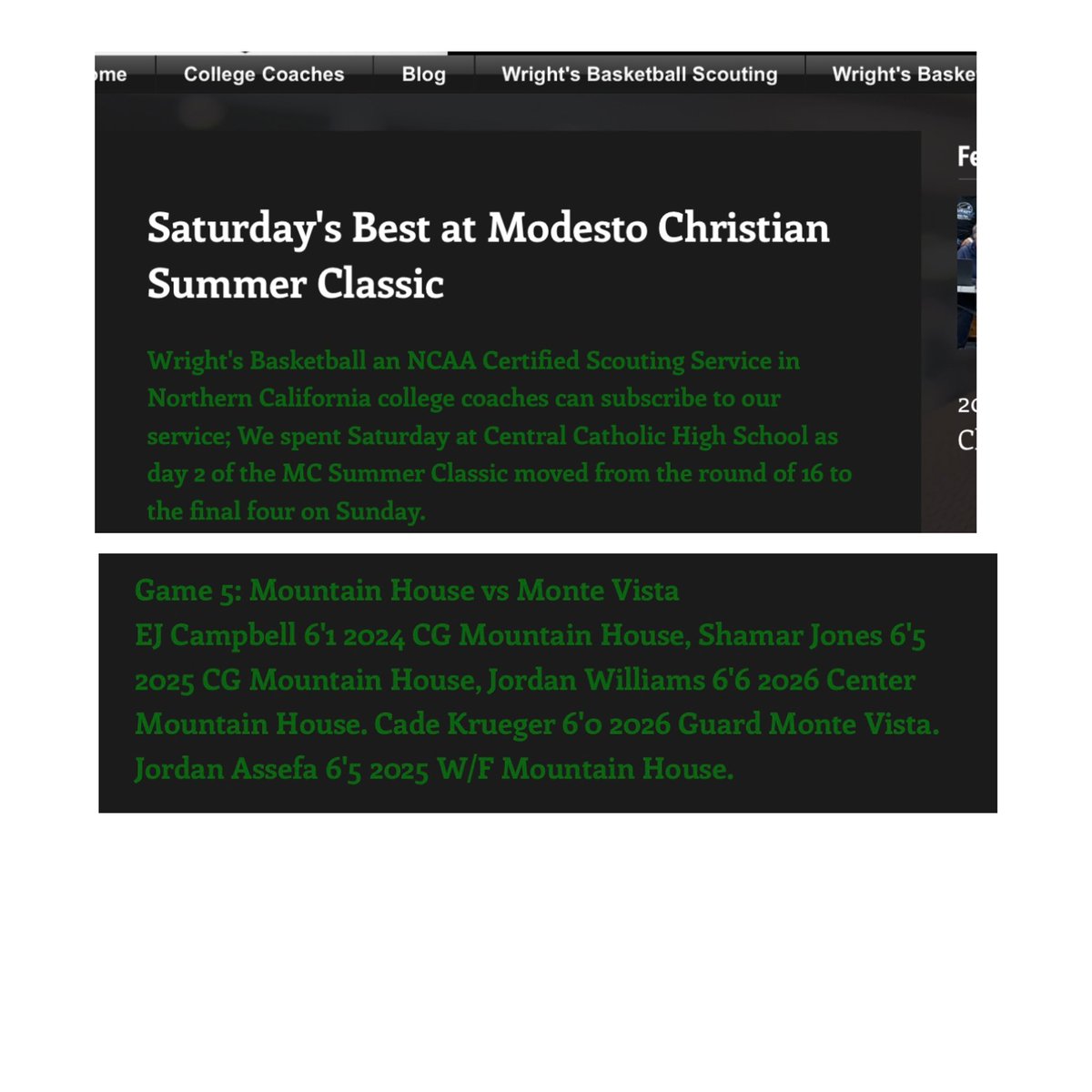 Tough weekend of hoops. Great competition <a href="/MCSummerClassic/">Modesto Christian Summer Classic</a> for <a href="/MHHSHoops/">MHHSHoops</a>