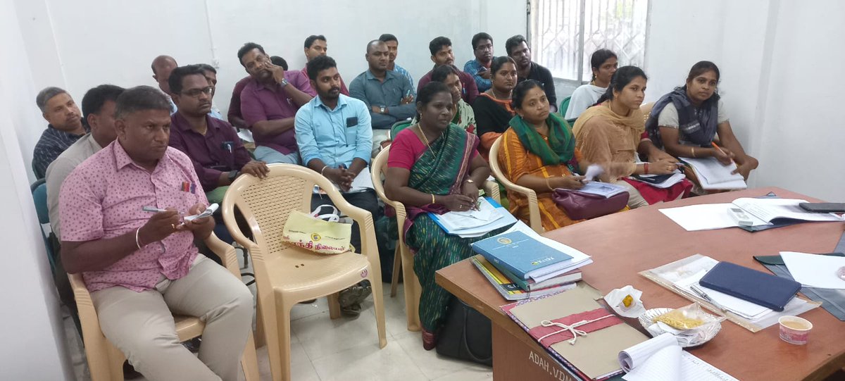 Department of Animal Husbandry - Veterinary Assistant Surgeon and officer training and review meeting - Cuddalore District, Phase IV Lower Vellar Subbasin at AD Office Viruthachalam