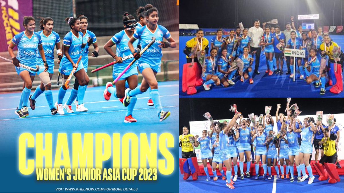 O2Vend's tweet photo. Historic moment: Congratulations India on winning the Women's Junior Hockey Asia Cup for the first time! 🏆
Congratulations Team India🇮🇳! You go, girls! Very proud!
@TheHockeyIndia
#IndiaKaGame #HockeyAsiaCup #HockeyIndia #TeamIndia #HockeyAsiaCup #AsiaCup2023 https://t.co/uK5HVw73yT