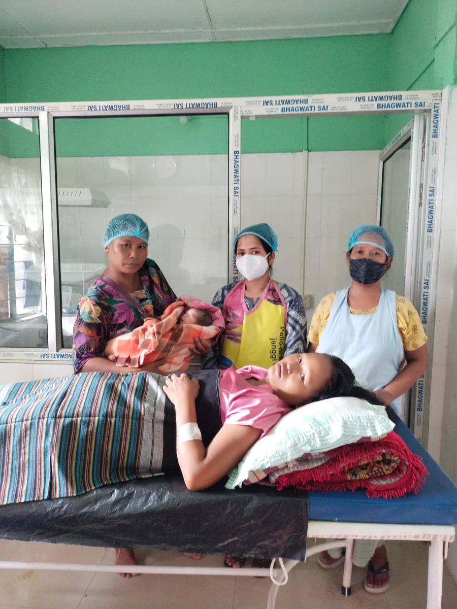 Giving birth at a health centre or a healthcare facility offers several benefits for expectant mothers and their newborns.
Picture: Institutional Delivery at Raja Apal SC #NorthGaroHills

#InstitutionalDelivery #SafeDelivery #PromoteInstitutionalDelivery