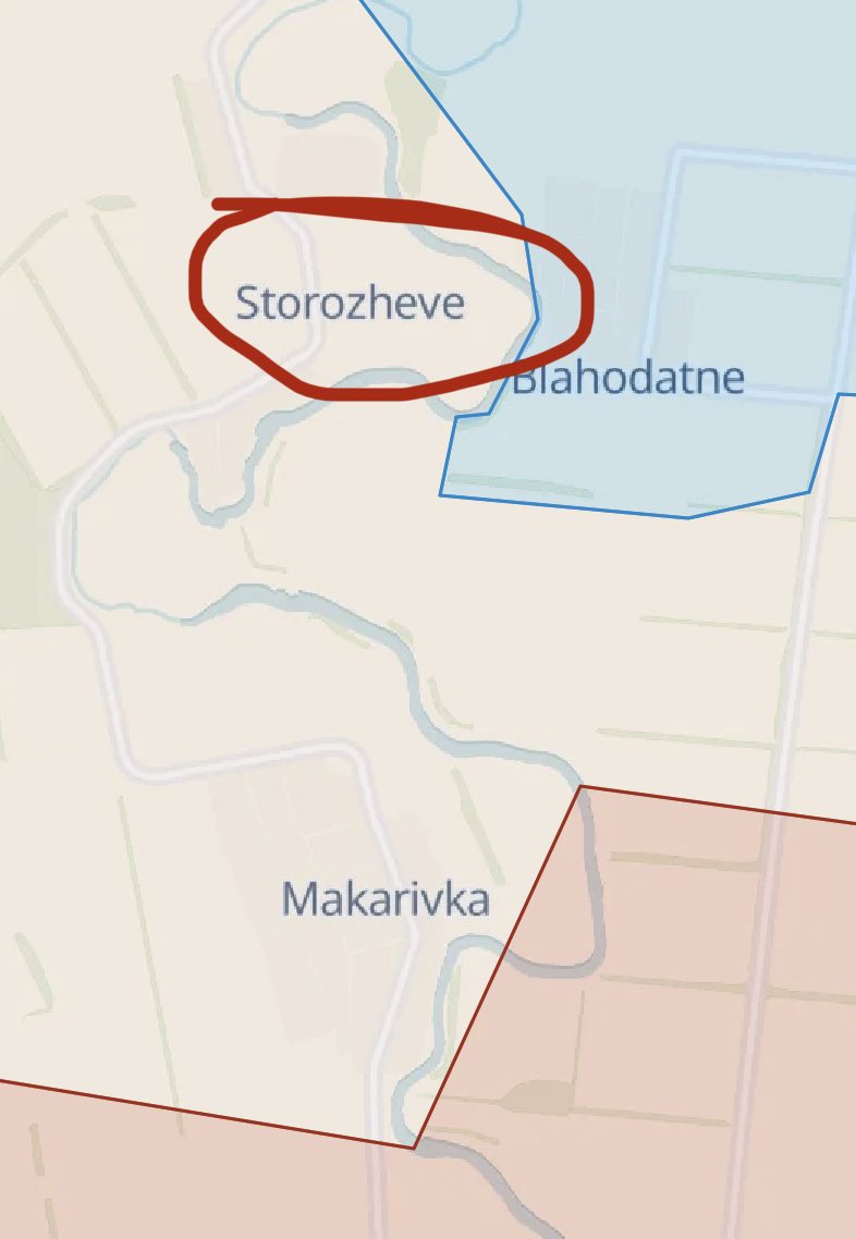 The 35th Separate Marine Brigad claims to have liberated Storozheve.

 t.me/operativnoZSU
