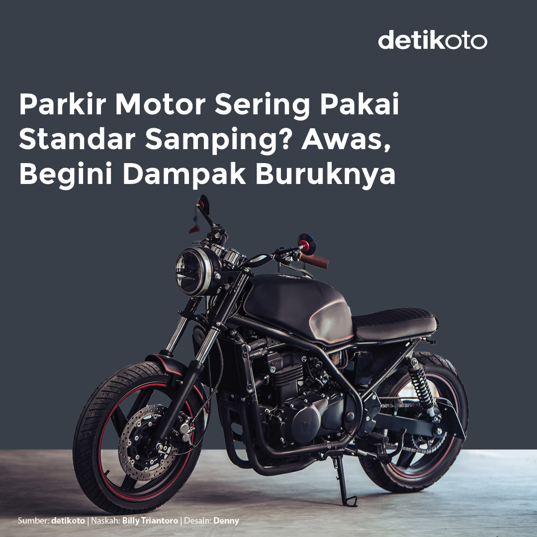 detikoto's tweet photo. Sering parkir motor pakai standar samping? Ternyata ada dampak buruk yang mengintai lho detikers! 😯

Mau tahu alasannya?

#standarmotor #ototips #motor #otomotif #detikoto https://t.co/AVPYGjdlrE