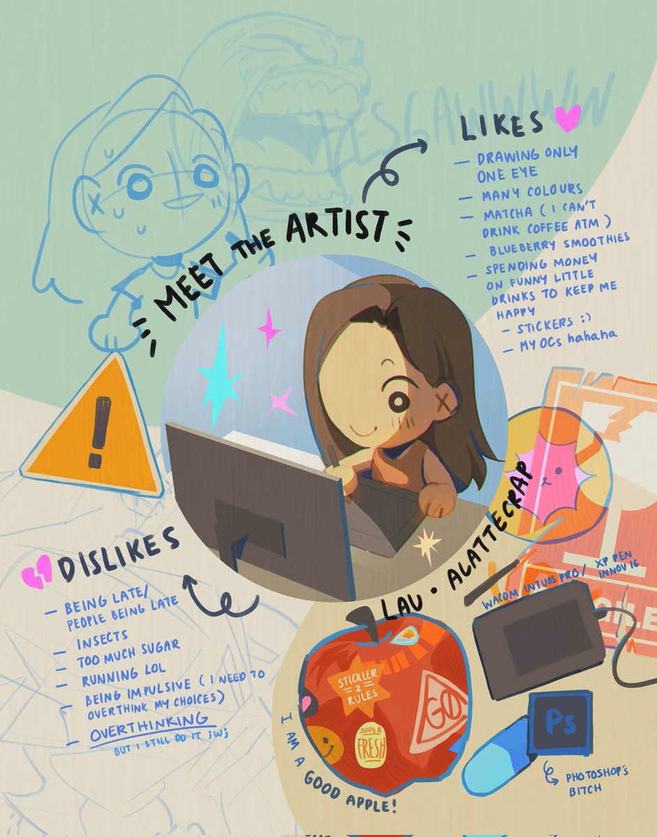 Funny little #meettheartist thing I did recently bcs I wanted to paint my desk