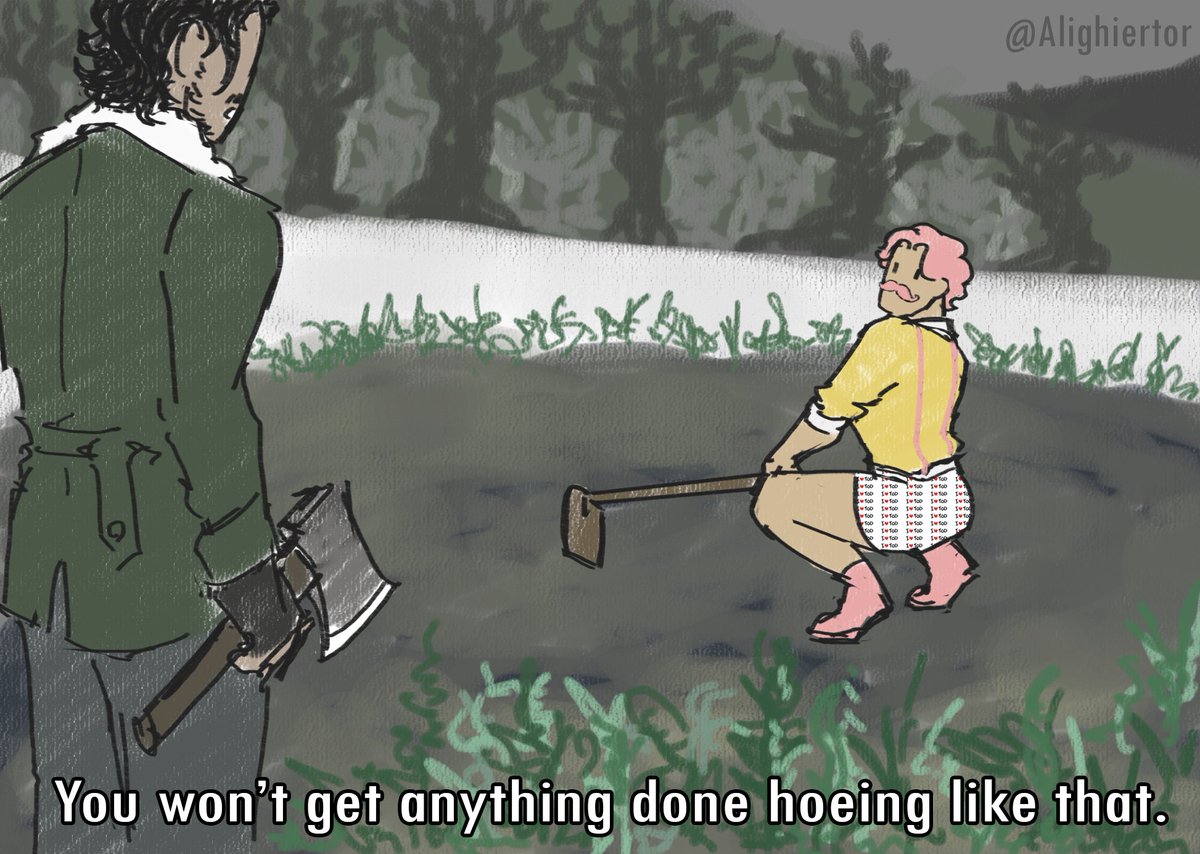 Wilford visiting the cabin