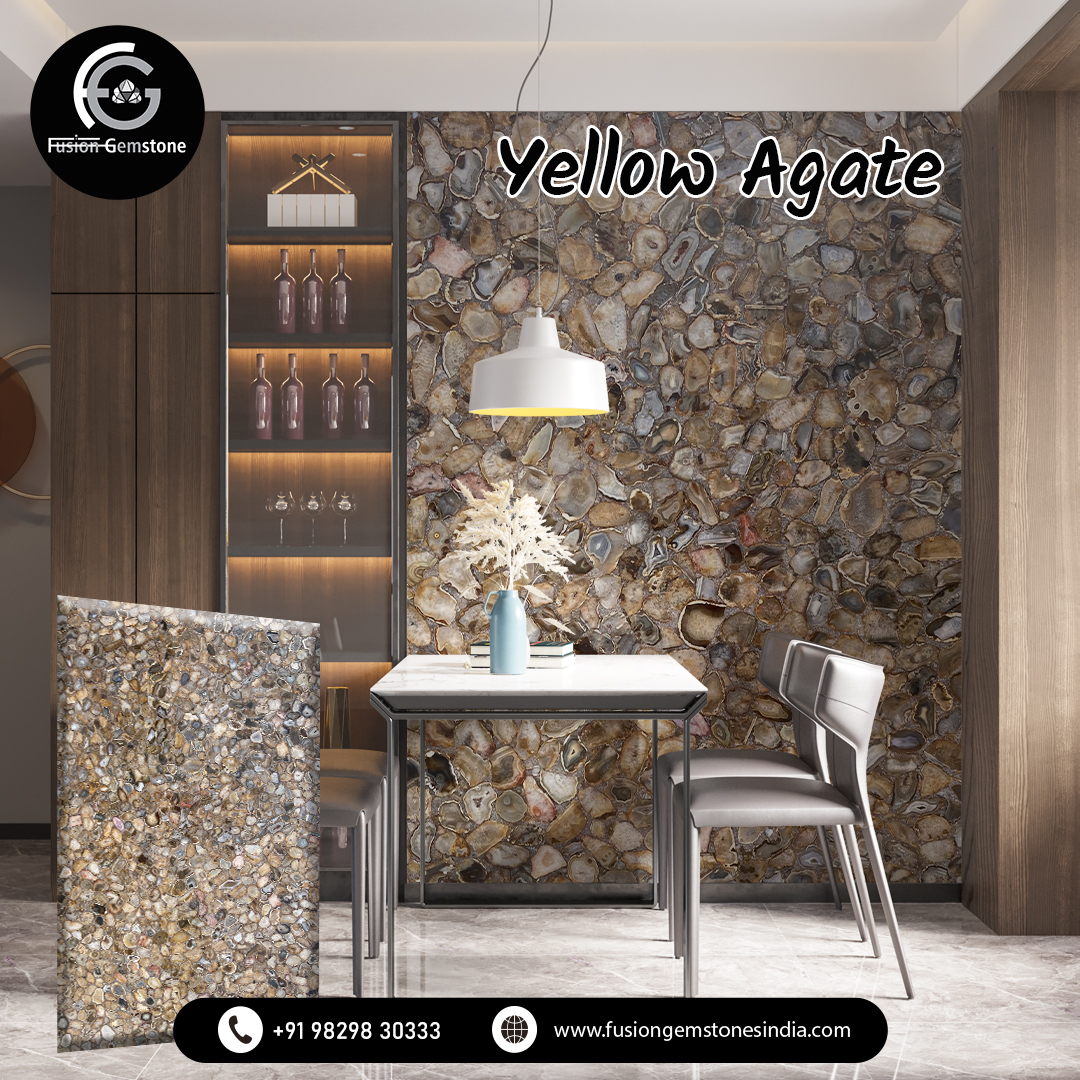 𝐈𝐧𝐟𝐮𝐬𝐞 𝐲𝐨𝐮𝐫 𝐒𝐩𝐚𝐜𝐞 𝐰𝐢𝐭𝐡 𝐀𝐠𝐚𝐭𝐞 𝐒𝐥𝐚𝐛

Let agate slabs become the centerpiece of your interior with the mesmerizing swirls.

#yellowagate #yrellowagateslab #agateslab #agate #semiprecious #semipreciousslab #stylishinteriors #gemstonedecor #beautifulhomes