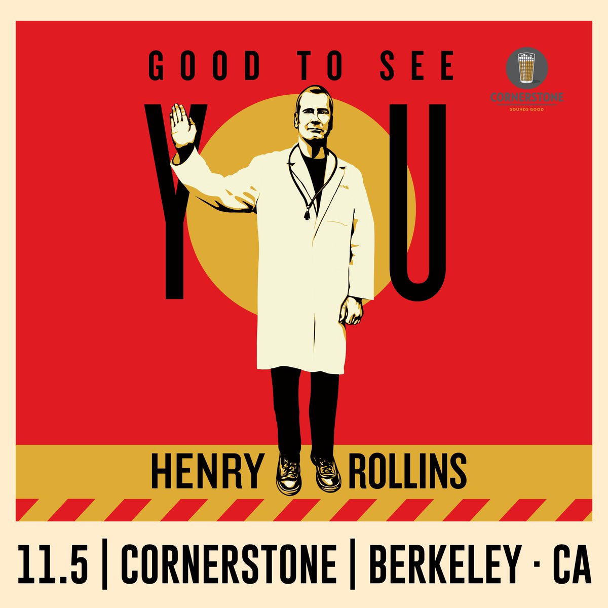 CornerstoneBerk's tweet photo. Just Announced! ποΈ Henry Rollins, the punk rock icon-turned-philosopher, takes the stage at #CornerstoneBerkeley November 5th. π€β¨
π Tickets on sale this Friday 6/16 @ 10am https://t.co/WBfVPOyvNF