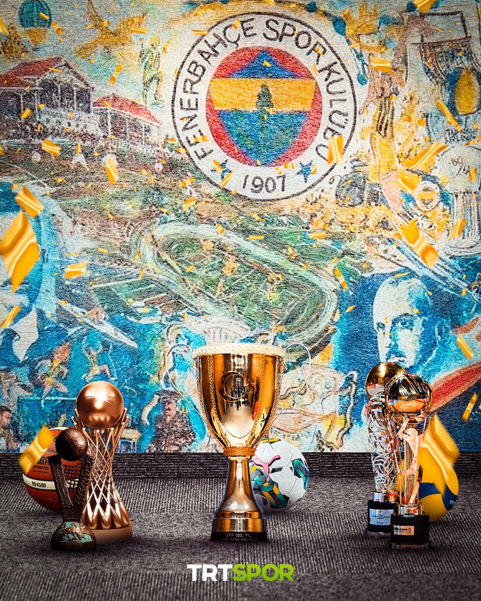 FENERBAHÇE SPOR KULÜBÜ!

Sezonu 5 kupayla tamamladık.

⚽ Ziraat Türkiye Kupası
🏀 EuroLeague Kadınlar &amp; ING Kadınlar Basketbol Süper Ligi
🏐 Kadınlar Süper Ligi &amp; Kadınlar Spor Toto Şampiyonlar Kupası

🟡🔵