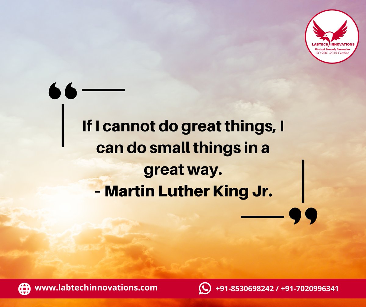 Small acts, big results: a tribute to Martin Luther King Jr. #quoteoftheday #quotes #martinlutherkingjr #inspirationalquote #motivationalquote #mondaymotivation #mondayquote #quotemonday #motivationmonday