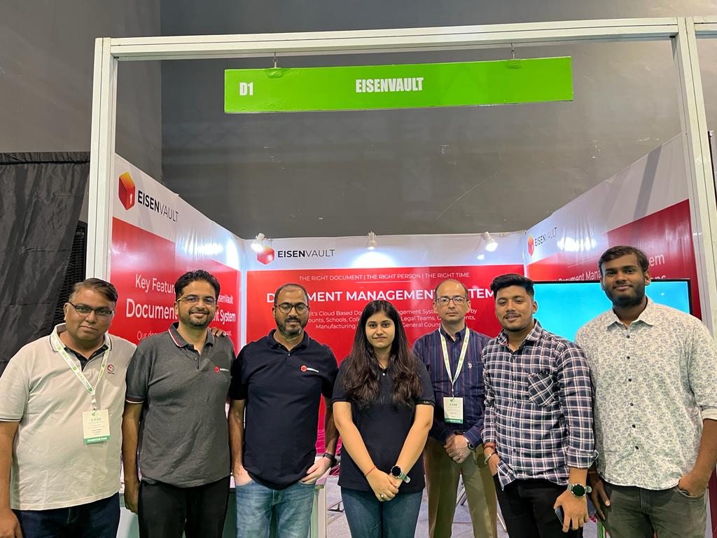 EisenVault's tweet image. We had a fantastic experience at the Code exhibition. It was a great opportunity to connect with people & showcase document management solutions.
Thank you to everyone who stopped by our booth and showed their support
#CodeExhibition #DocumentManagementSystem #EisenVault