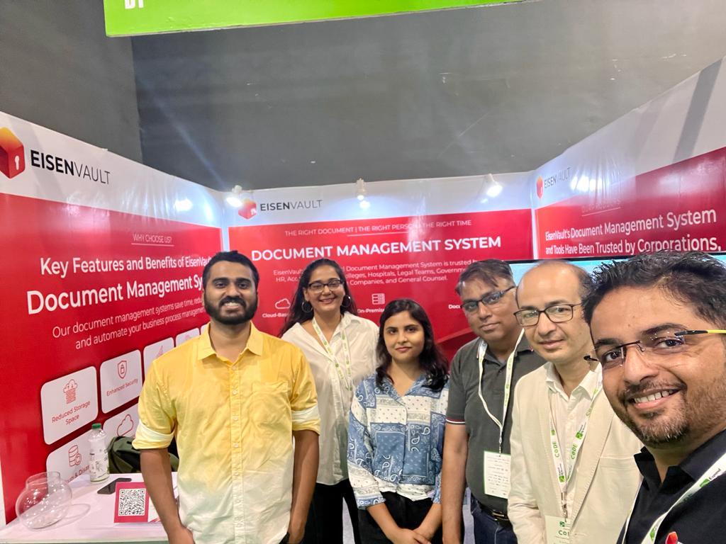 EisenVault's tweet image. We had a fantastic experience at the Code exhibition. It was a great opportunity to connect with people & showcase document management solutions.
Thank you to everyone who stopped by our booth and showed their support
#CodeExhibition #DocumentManagementSystem #EisenVault