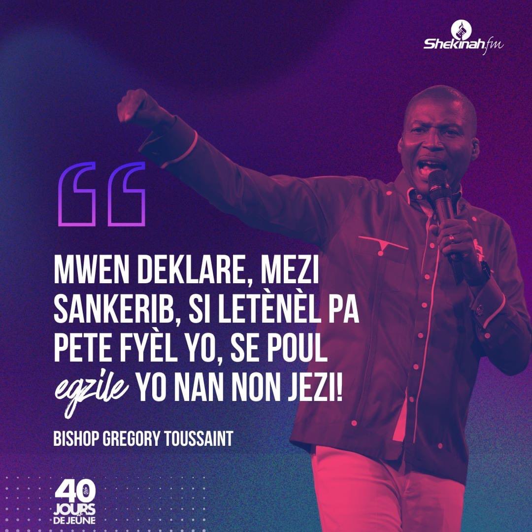 MizikPromo's tweet photo. Bishop Gregory Toussaint | Sankerib, Rache Manyòk Ou!! (2 Wa 18:13) |40 Jours de Jeûne | https://t.co/hiOMkrgZxE https://t.co/SOTTILZHr5