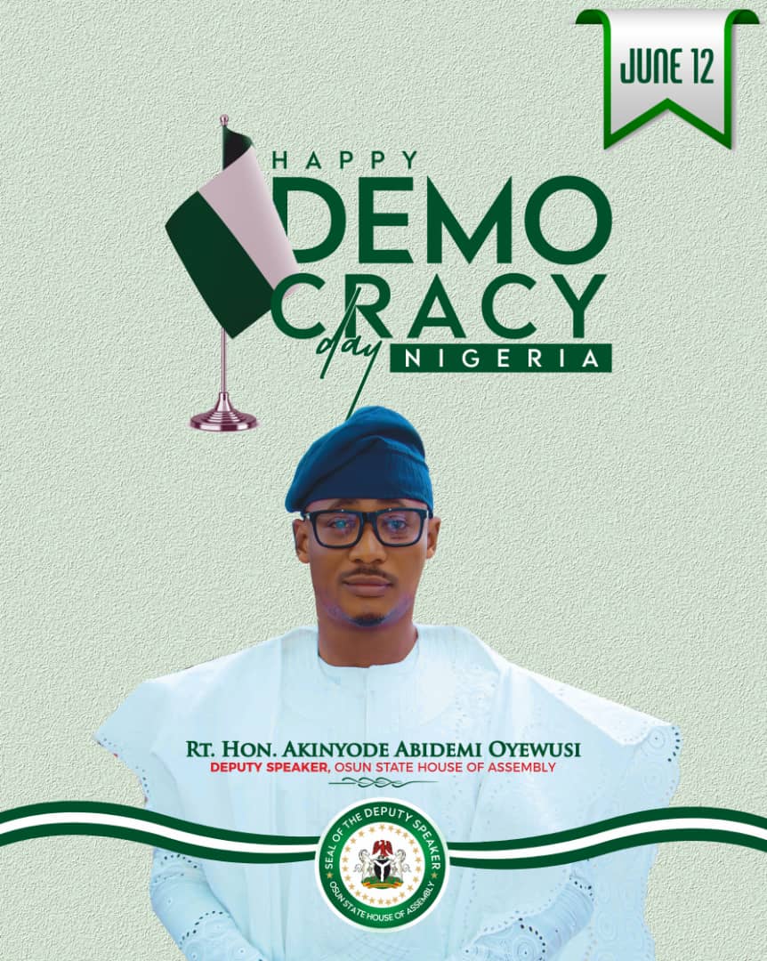 Today, I join Nigerians in celebrating 24 years of uninterrupted democracy in our country.

As we celebrate, it is important to note that there have been moments of reflection on how democracy has fared in the last 24 years.

Interestingly, there are also many reasons to

1/3