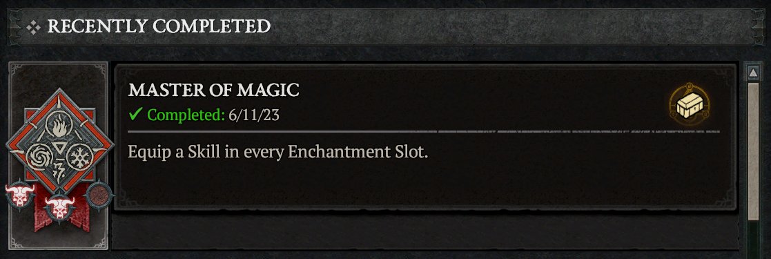 Been playing D4 since early release. In Torment... So getting towards the upper tiers..

btw, did you know sorcerer's get two spell enhancements?