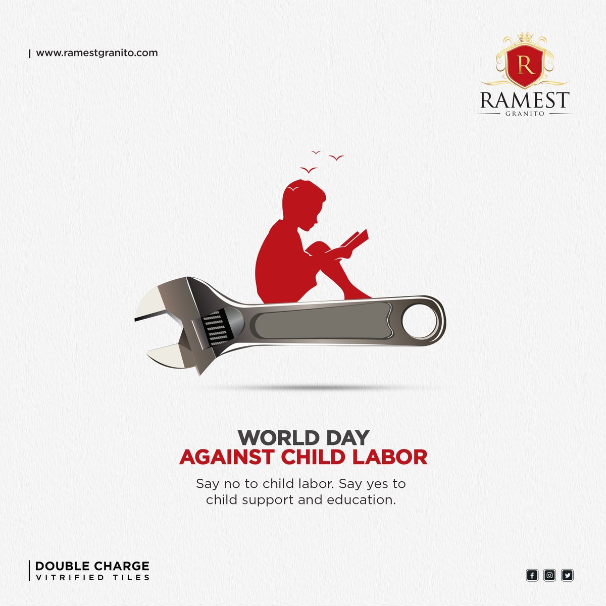 Say no to child labor. Say yes to child support and education.

𝐖𝐨𝐫𝐥𝐝 𝐃𝐚𝐲 𝐀𝐠𝐚𝐢𝐧𝐬𝐭 𝐂𝐡𝐢𝐥𝐝 𝐋𝐚𝐛𝐨𝐫

#WorldDayagainstChildLabor #EndChildLabor #childrendeservebetter #stopchildlabor #freeourchildren