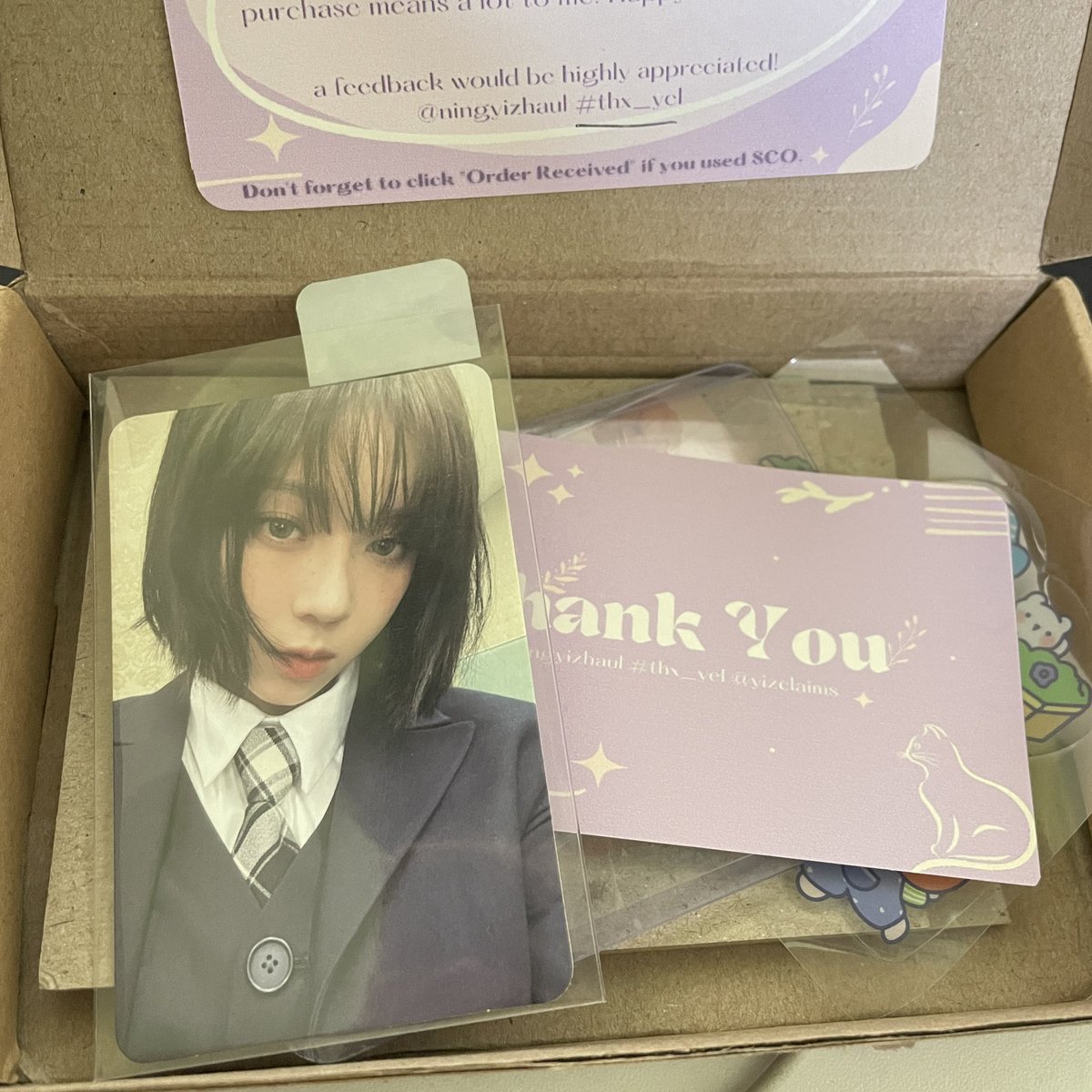 chaewonminimart's tweet photo. Got the goods hello I’m unhappy Winter 🫡 thank you @ningyizhaul for the fast &amp; smooth transaction 🙌🏻  #thx_yel https://t.co/1UoRr6Xyix