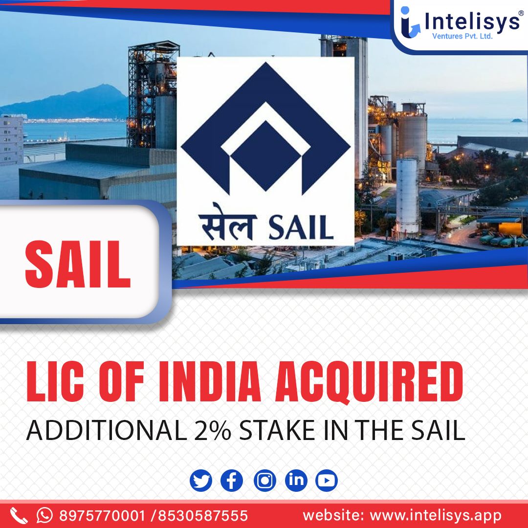 LIC of India acquired additional 2% stake in the sail.
.
#sail #lic #india #stakeholders #stake #lifeinsurance #growthanddevelopment #dailynews #dailynewsupdates #dailymarketupdate #newsupdates #marketnews #marketupdates #stockmarketindia #dailyposts