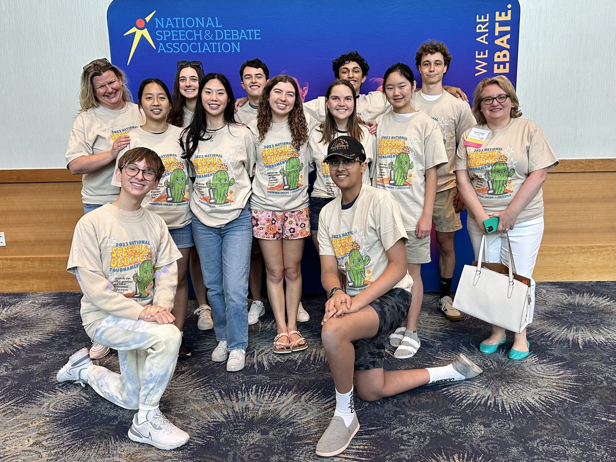 Miramonte has 11 students competing in speech and debate in Phoenix, AZ at Nationals this week! Go Mats at Nats23!