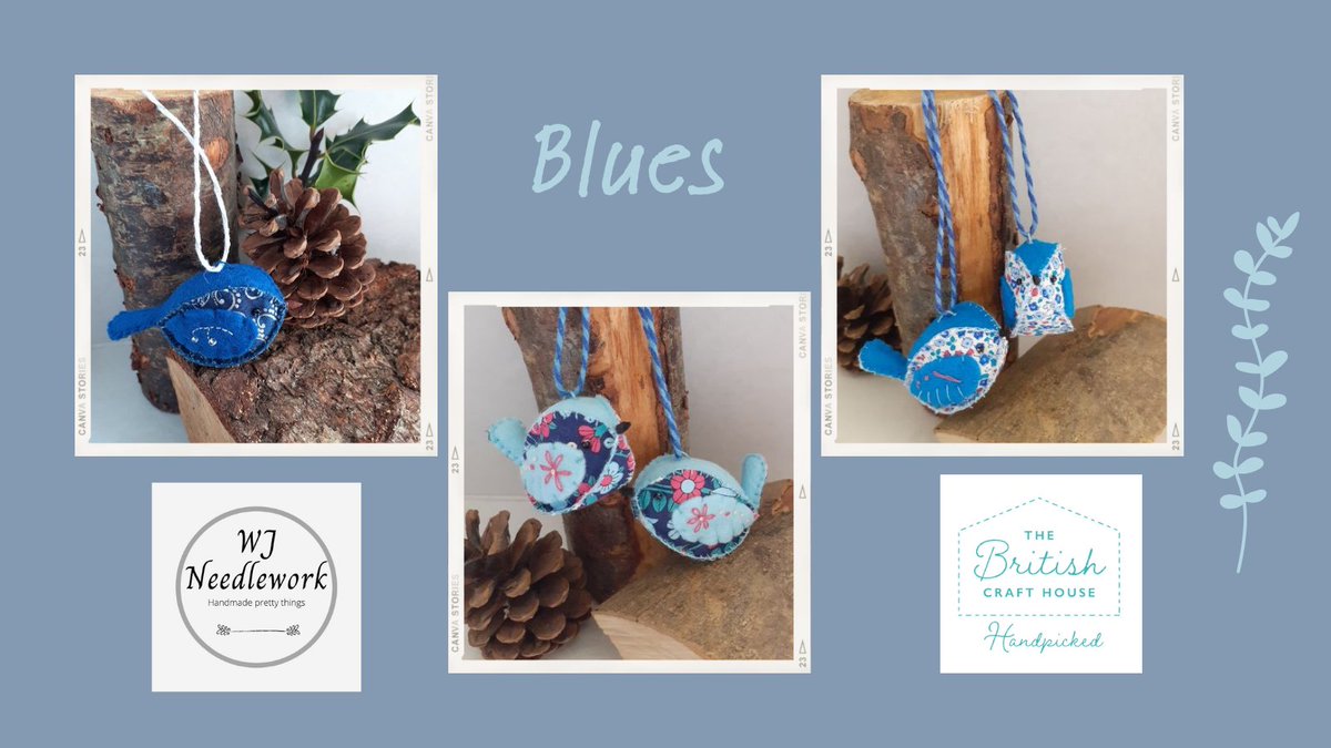 Good Morning #earlybiz What a lovely weekend, we missed the storms, perhaps today!
I have Blue Birds for a Blue Monday today, all ready to post from my gallery at @BritishCrafting 
#tbch #tbchartisans #shopindie